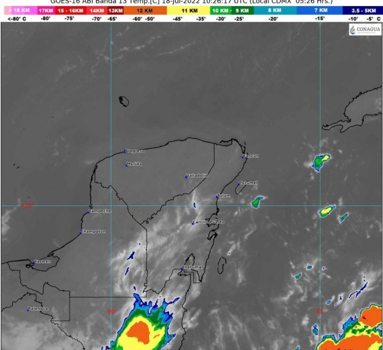 BOLETÍN METEOROLÓGICO DEL DÍA 18 DE JULIO DEL 2022