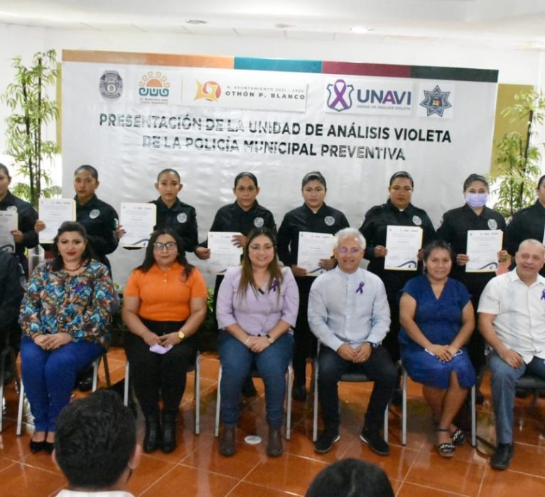 PRESENTAN LA UNIDAD DE ANÁLISIS VIOLETA PARA LA ERRADICACIÓN DE LA VIOLENCIA EN OPB.