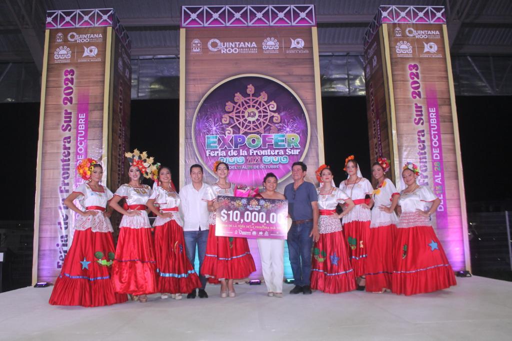 Naomi René Bastarrachea Castillo, es la ganadora del concurso de belleza para “Reina de la Feria de la Frontera Sur 2023” que se realizará del 13 al 28 de octubre del presente año.