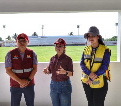 Avanza al 80% la rehabilitación del emblemático Estadio de Fútbol “10 de Abril”.