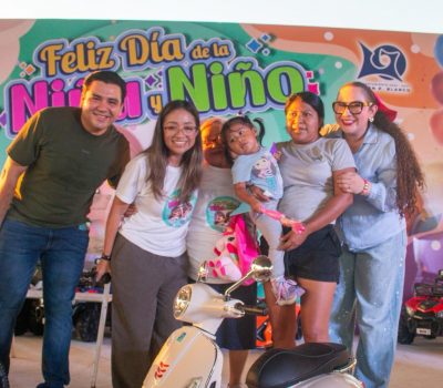 Celebra Ayuntamiento de Othón P. Blanco el día de la niña y el niño con una fiesta llena de alegría y convivencia familiar.