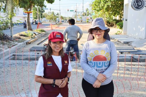 Avanza obra para reducir encharcamientos y mejorar vialidad en la colonia Forjadores.