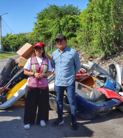 Retira Ayuntamiento ocho toneladas de basurero clandestino en fraccionamiento Del Mar.