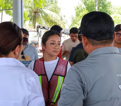 Xul-Há recibe jornada integral de limpieza, iluminación y bacheo.