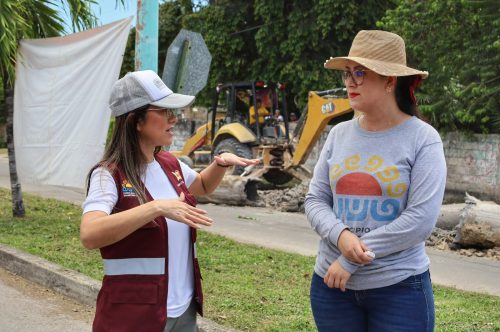 Yensunni Martínez acabará con histórico problema vial y pluvial en la Calzada Veracruz.