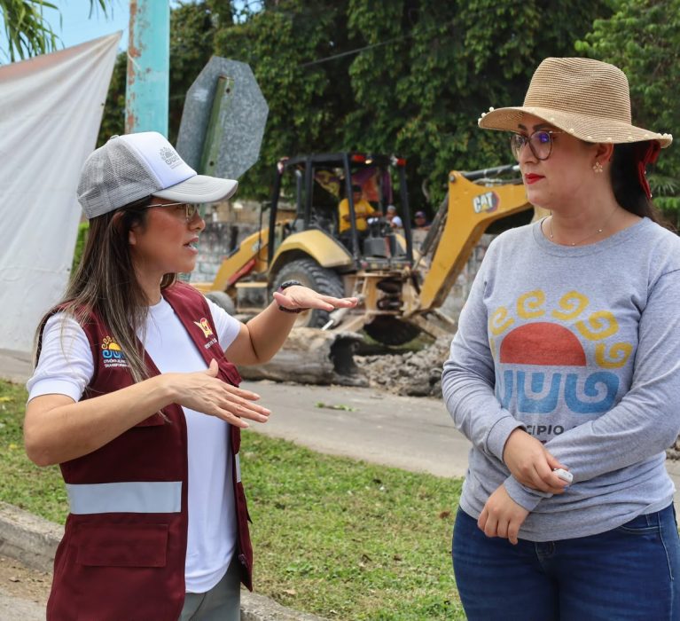 Yensunni Martínez acabará con histórico problema vial y pluvial en la Calzada Veracruz.