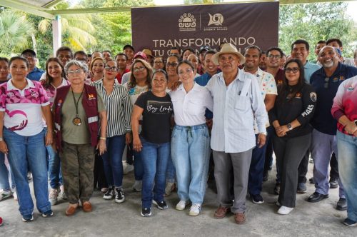 Lleva gobierno de Othón P. Blanco atención y servicios a Cerro de las Flores.