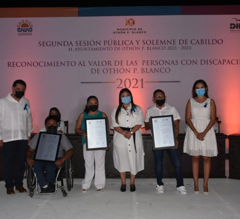 RECONOCE EL AYUNTAMIENTO DE LA TRANSFORMACIÓN AL VALOR DE PERSONAS CON DISCAPACIDAD.