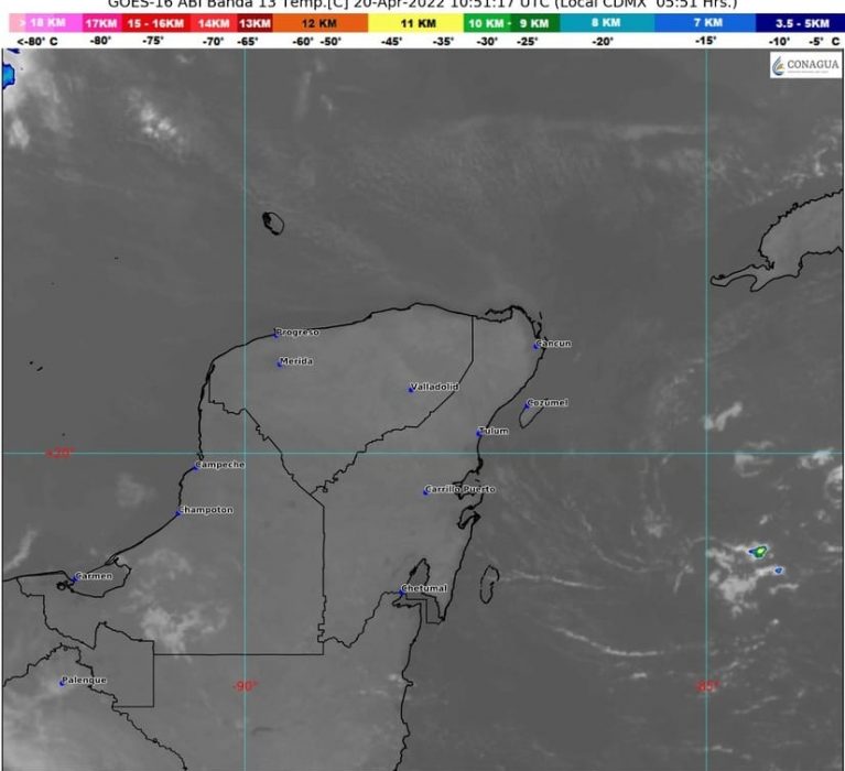 BOLETÍN METEOROLÓGICO DEL DÍA 20 DE ABRIL DEL 2022