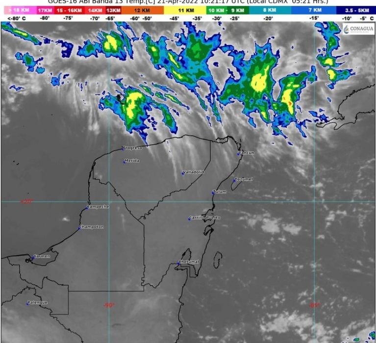 BOLETÍN METEOROLÓGICO DEL DÍA 21 DE ABRIL DEL 2022