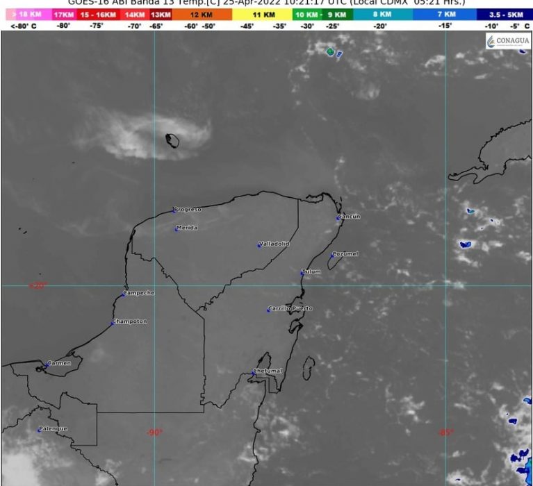 BOLETÍN METEOROLÓGICO DEL DÍA 25 DE ABRIL DEL 2022