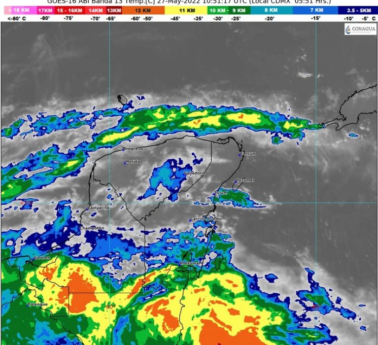 BOLETÍN METEOROLÓGICO DEL DÍA 27 DE MAYO DEL 2022