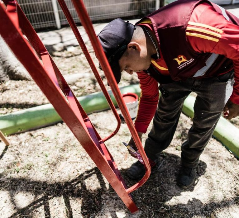 INICIA REHABILITACIÓN DE UN PARQUE EN LA COLONIA SOLIDARIDAD