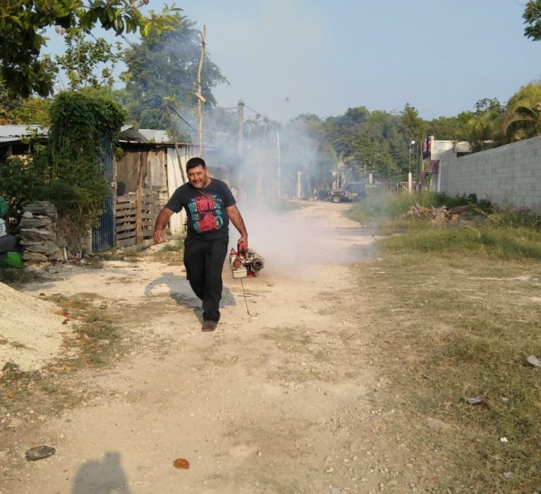 AYUNTAMIENTO DE OPB LLEVA A CABO FUMIGACIONES EN COLONIA AMPLIACIÓN SANTA ISABEL