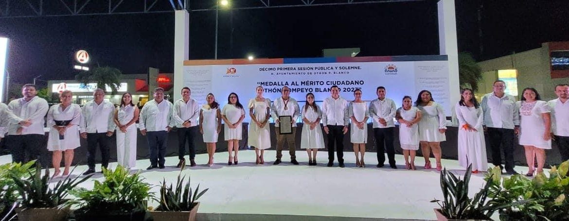 AYUNTAMIENTO ENTREGA LA “MEDALLA AL MÉRITO CIUDADANO OTHÓN POMPEYO BLANCO 2023”A IVÁN ALBERTO CARRILLO RÍOS