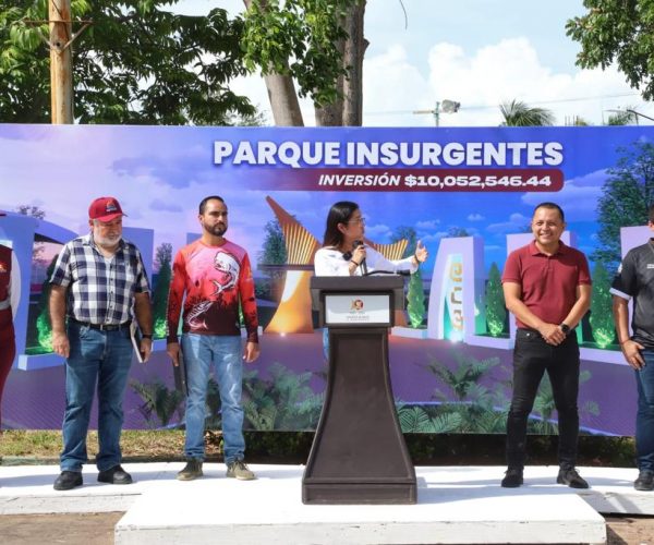 ANUNCIA YENSUNNI MARTÍNEZ OBRA IMPORTANTE DEL “PARQUE INSURGENTES”