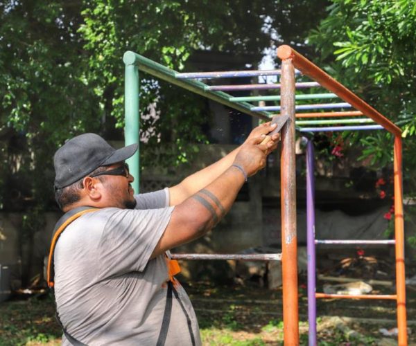 REHABILITAN PARQUE QUE BENEFICIARÁ A COLONIA MAYA REAL Y KILÓMETRO 5