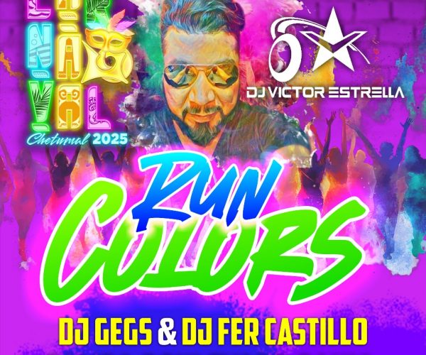 El DJ Víctor Estrella de Polymarchs se presentará en la Run Colors del Carnaval Neón Chetumal 2025