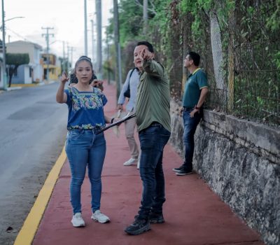 Estrenan nuevo Sendero Seguro en colonia Lagunitas de Chetumal