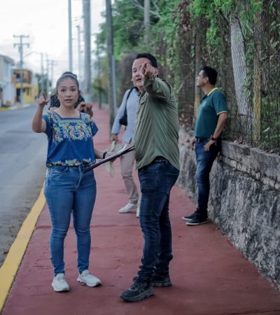 Estrenan nuevo Sendero Seguro en colonia Lagunitas de Chetumal