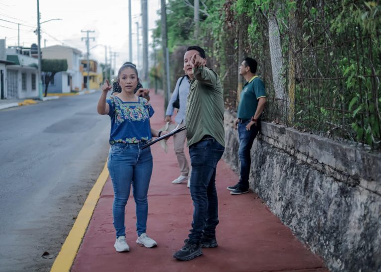 Estrenan nuevo Sendero Seguro en colonia Lagunitas de Chetumal