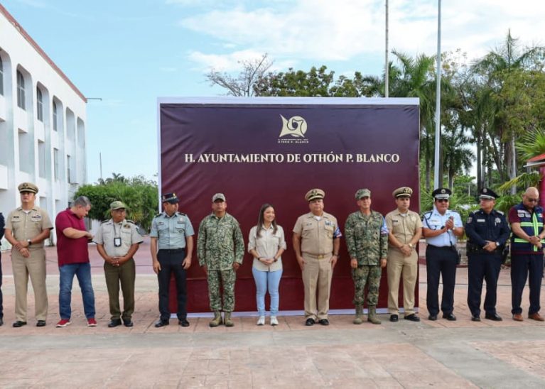 Arranca Operativo de Seguridad Vacaciones Semana Santa 2026 en Othón P. Blanco.