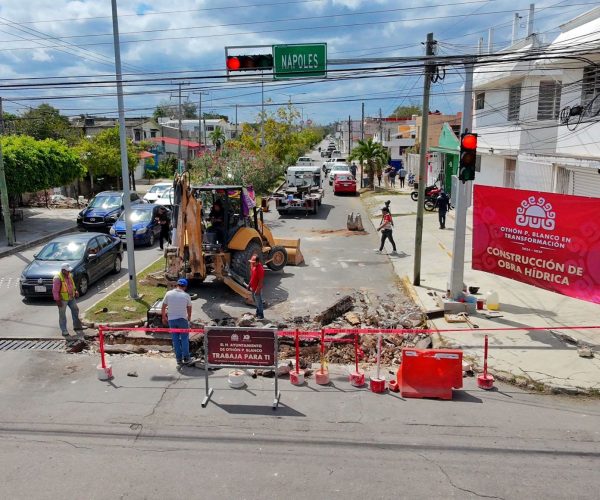 Arranca obra “Colector Nápoles” en atención a añeja demanda ciudadana de la colonia Italia.