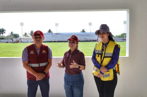 Avanza al 80% la rehabilitación del emblemático Estadio de Fútbol “10 de Abril”.