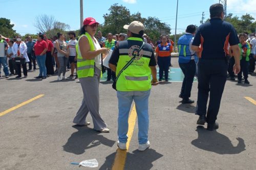 Othón P. Blanco fortalece la cultura de prevención con participación en Simulacro Nacional.