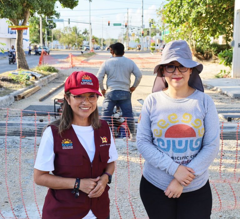 Avanza obra para reducir encharcamientos y mejorar vialidad en la colonia Forjadores.