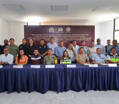 Othón P. Blanco refuerza prevención y coordinación ante la temporada de lluvias y ciclones tropicales 2026.