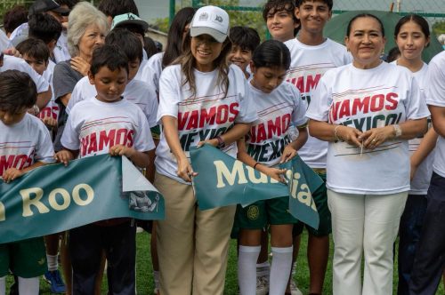 Chetumal se suma al Mundial Social: inaugura Yensunni tres nuevos espacios deportivos para la niñez y juventud