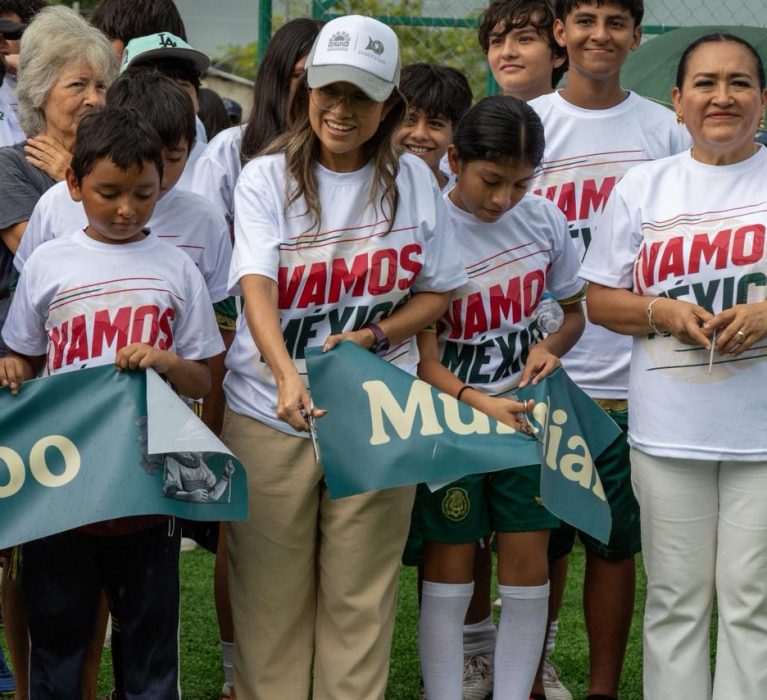 Chetumal se suma al Mundial Social: inaugura Yensunni tres nuevos espacios deportivos para la niñez y juventud