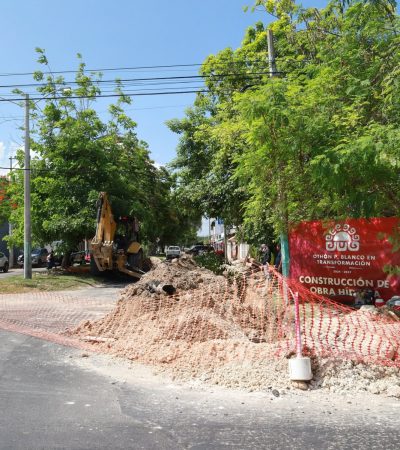 Yensunni Martínez inicia rehabilitación de infraestructura pluvial en la avenida Juárez para reducir encharcamientos.