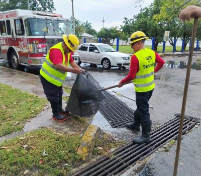 Operativo Tormenta responde de inmediato ante las lluvias y mantiene atención permanente en Chetumal.