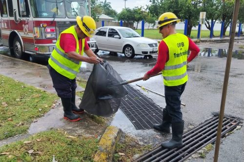 Operativo Tormenta responde de inmediato ante las lluvias y mantiene atención permanente en Chetumal.