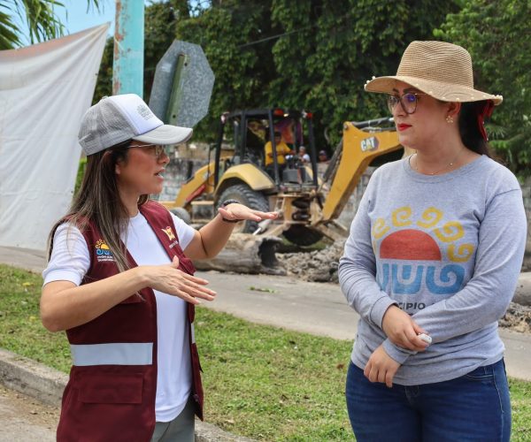 Yensunni Martínez acabará con histórico problema vial y pluvial en la Calzada Veracruz.