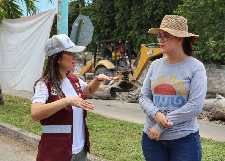 Yensunni Martínez acabará con histórico problema vial y pluvial en la Calzada Veracruz.