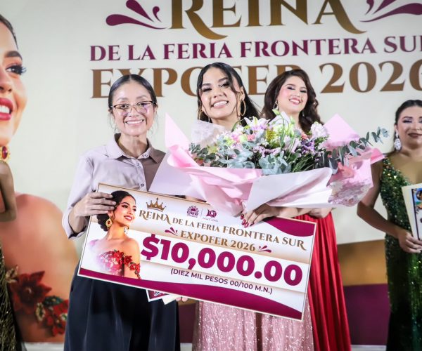Karol Ximena Pérez Baeza es la Reina de la Frontera Sur 2026.
